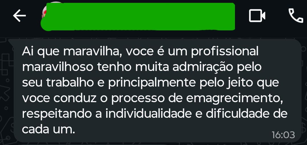 Depoimento de paciente